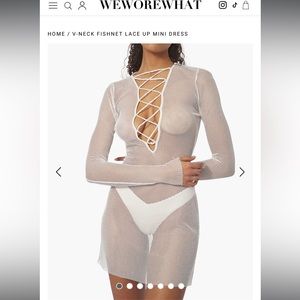 Weworewhat white swimsuit cover up